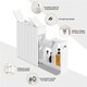 image 4 of Yaheetech Compact Freestanding Bathroom Organizer White White