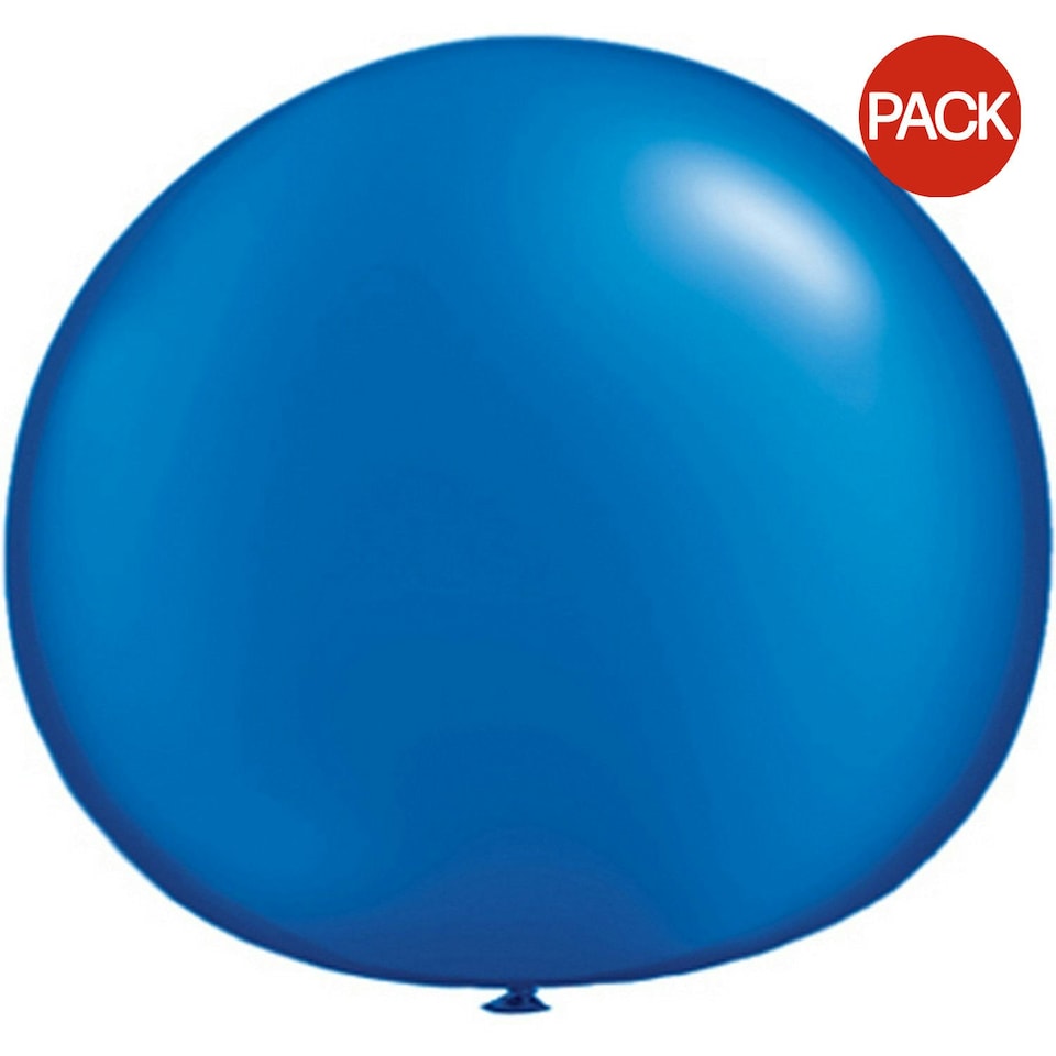 Qualatex 5 Inch Plain Latex Party Balloons (Pack Of 100) (48 Colours) - Pearl Sapphire - One Size
