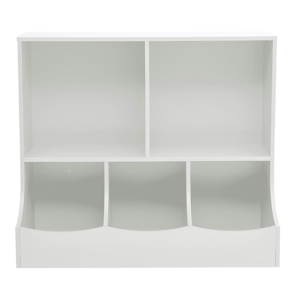 Living and Home 2-Tier Open Toy and Book Storage Cabinet - White