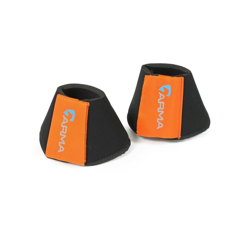 ARMA Neoprene Horse Overreach Boots - Burnt Orange/Black - Cob