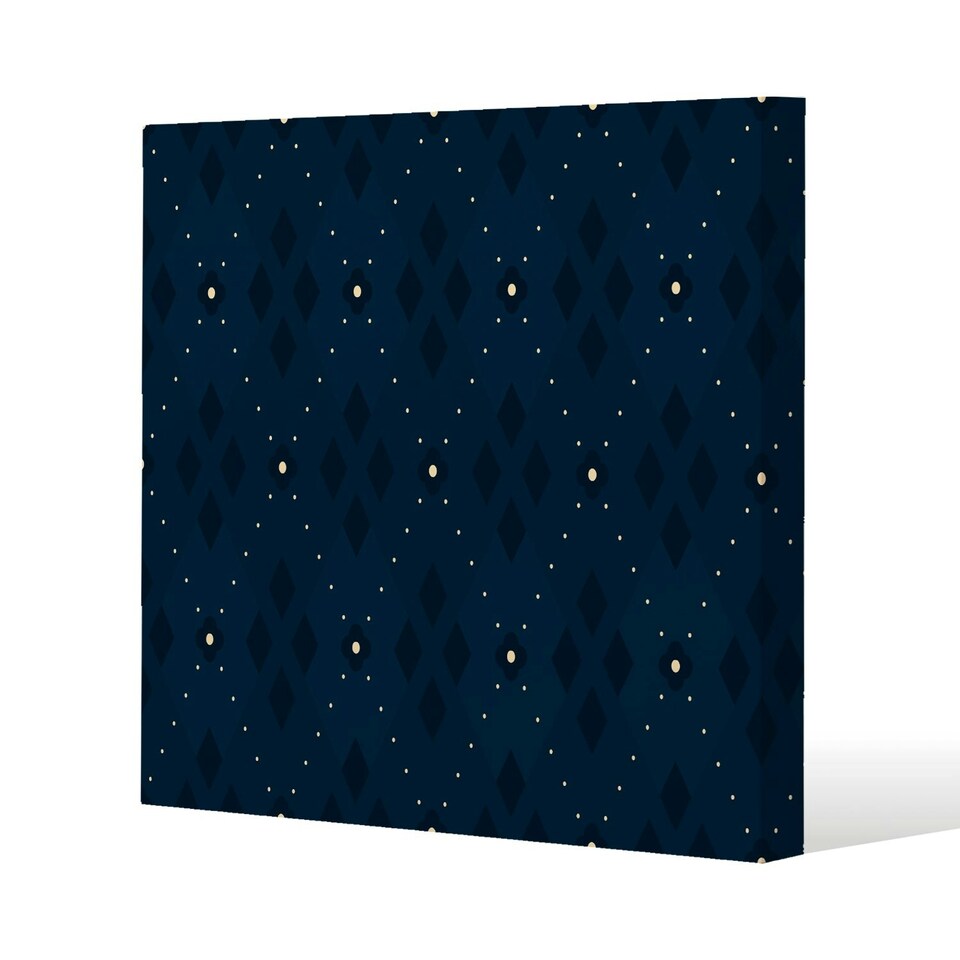 image 1 of Diagonal dot stripes (Canvas Print) 127 x 127 x 4cm