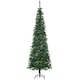 image 1 of HOMCOM 6.5FT Artificial Slim Christmas Tree Holiday Home Decor with Pine Cones