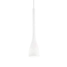 Flut 1 Light Large Ceiling Pendant White, E27