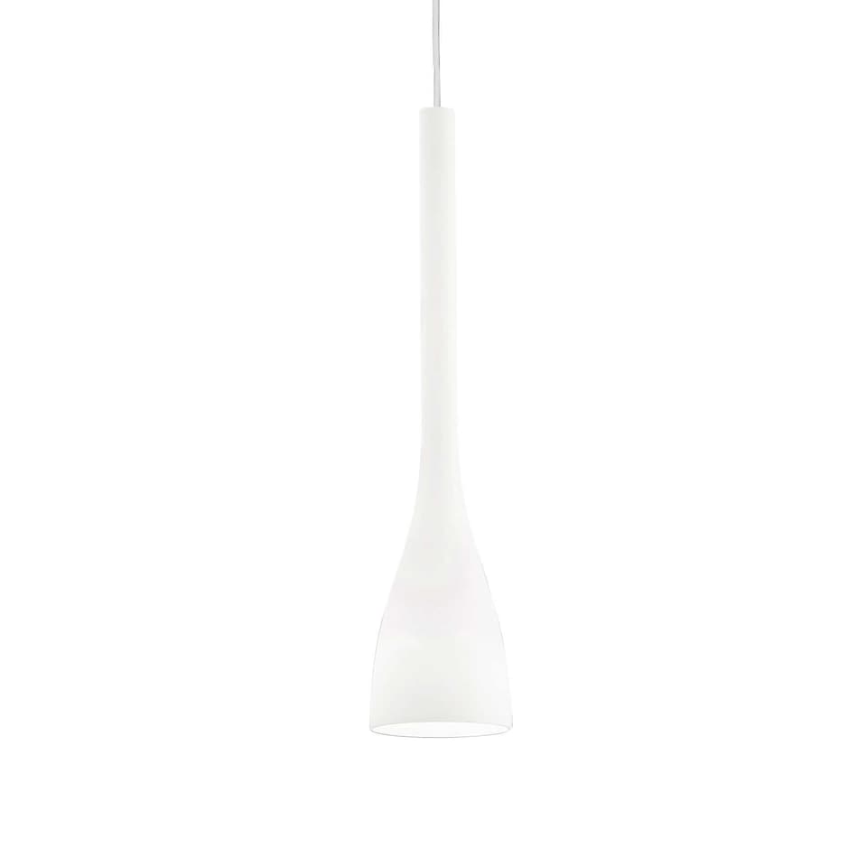 image 1 of Flut 1 Light Large Ceiling Pendant White, E27