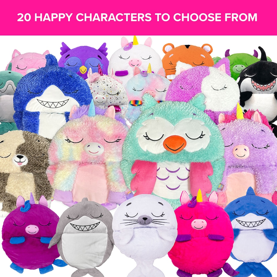 image 1 of Happy Nappers Rainbow Unicorn (Large)