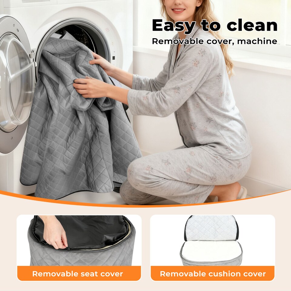 image 1 of Skylos Dog Booster Car Seat Safe Puppy Travel Carrier Bed Bag Basket Pet | Grey | Grey