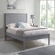 image 1 of 4ft6 Double Pure grey,wood,wooden low foot end board,solid panel bed frame.Shaker style