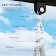 image 5 of Outsunny Hammock Chair, Boho Hanging Swing Chair with Cushion, Dark Grey 