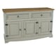 image 4 of Core Products Corona Grey Premium Medium Sideboard With 3 Doors & 2 Drawers H80.6cm x W132.0cm x D43.0cm Grey