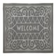 image 1 of Welcome Grey Front Door Mat