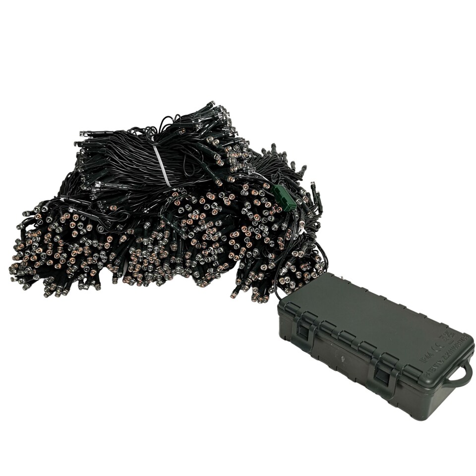 image 1 of 100m Multi Function Battery Operated Rainbow LED Fairy Lights Christmas Decorations with Timer