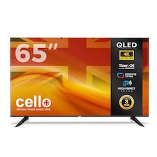 Cello CQ6525TZ 65" QLED 4K UHD Smart Tizen OS Powered by Samsung TV