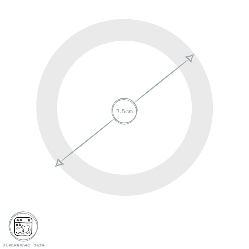 image 1 of Argon Tableware Glass Storage Jar Seals - Medium - Clear - Pack of 6