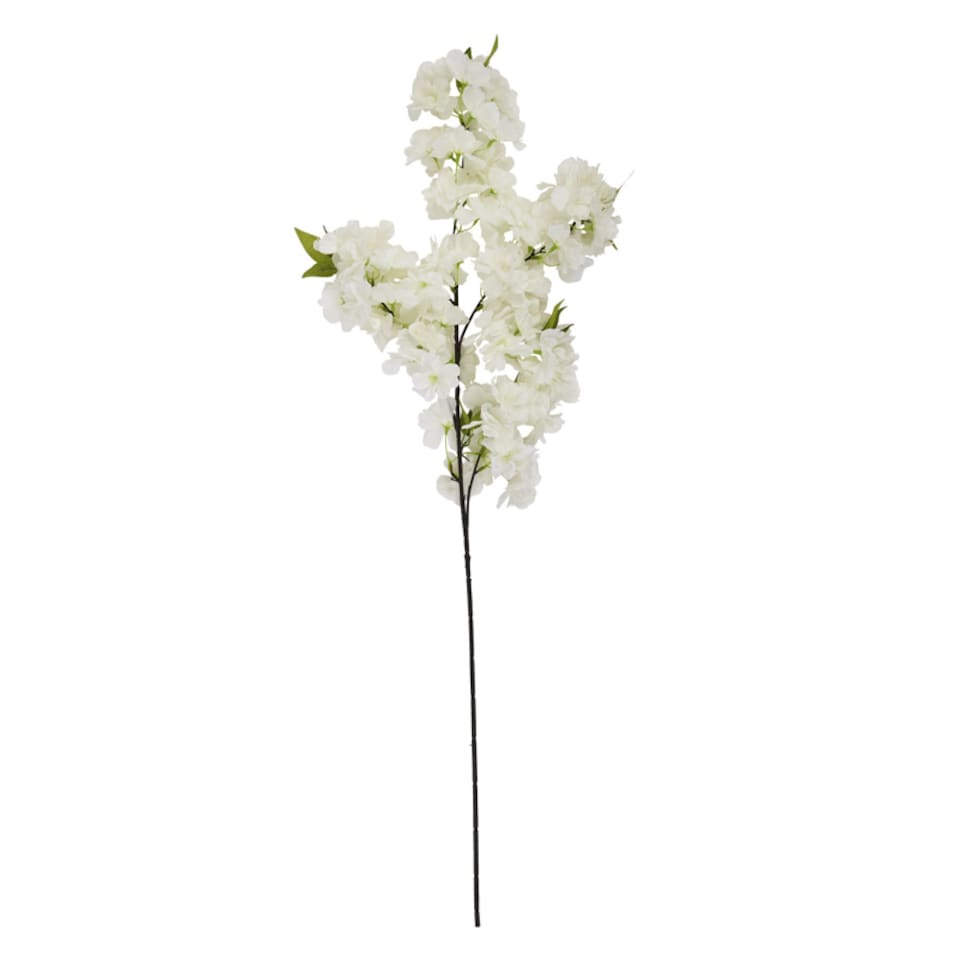 image 1 of Large Full Cherry Blossom Stem - Plastic - L6 x W8 x H100 cm - White