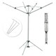 image 2 of KCT 4 Arm Portable Rotary Washing Line - 16m Drying Area Silver