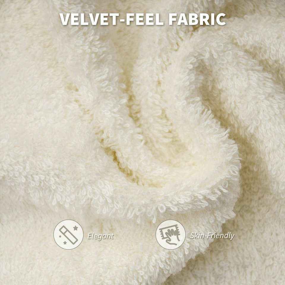 image 1 of HOMCOM Modern Velvet Office Desk Chair for Bedroom, Living Room, Beige | Multi