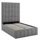 image 6 of 5ft King Size Grey,Ottoman Lift Up Storage Tall Headend Boucle Soft Fabric Upholstered Bed Frame