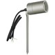image 3 of First Choice Lighting Set of 2 Blaze Stainless Steel Outdoor Spike Lights Silver | Clear