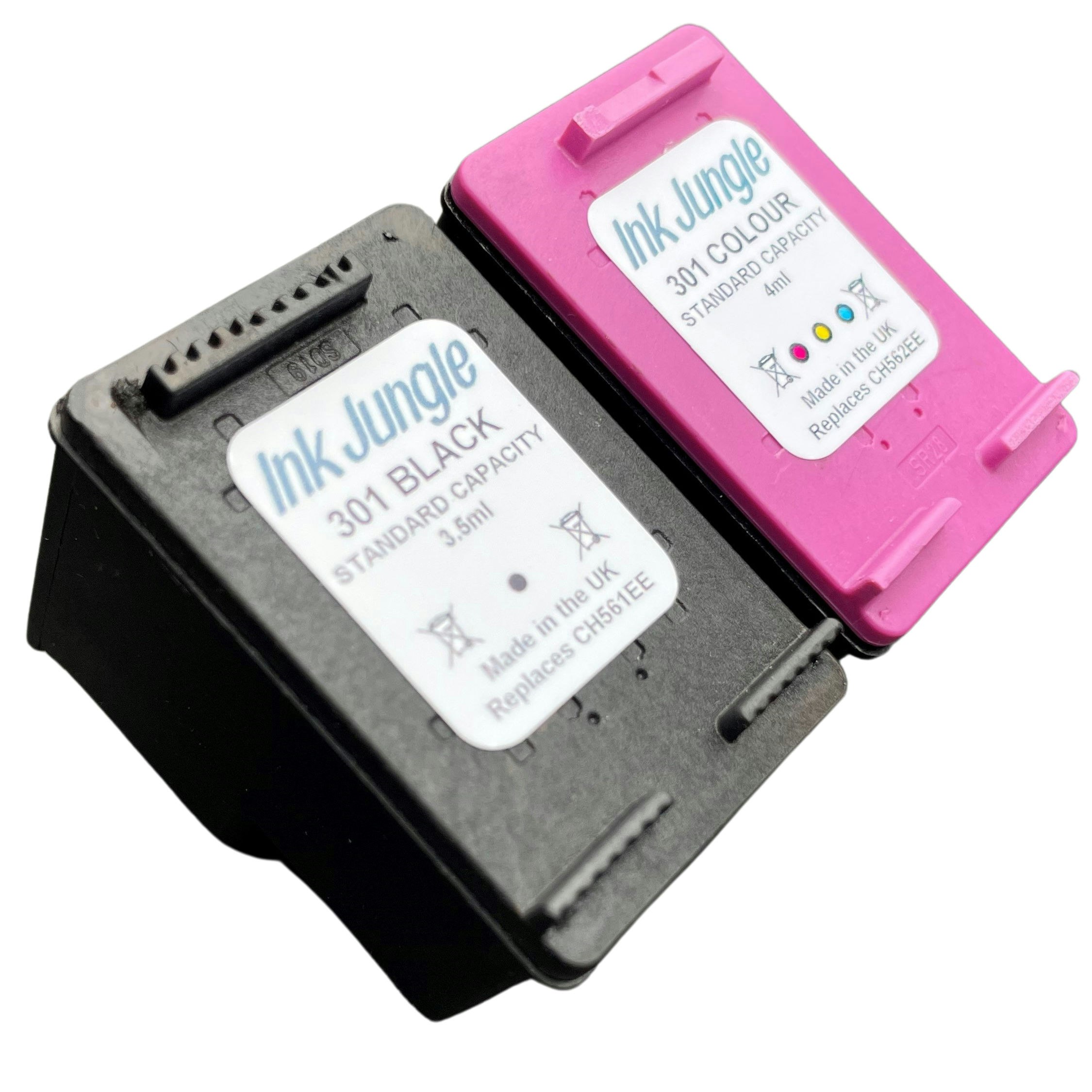 Tusco Ink Ink Jungle 301 Black & Colour Refilled Ink Cartridge - Replaces HP 301 ...
