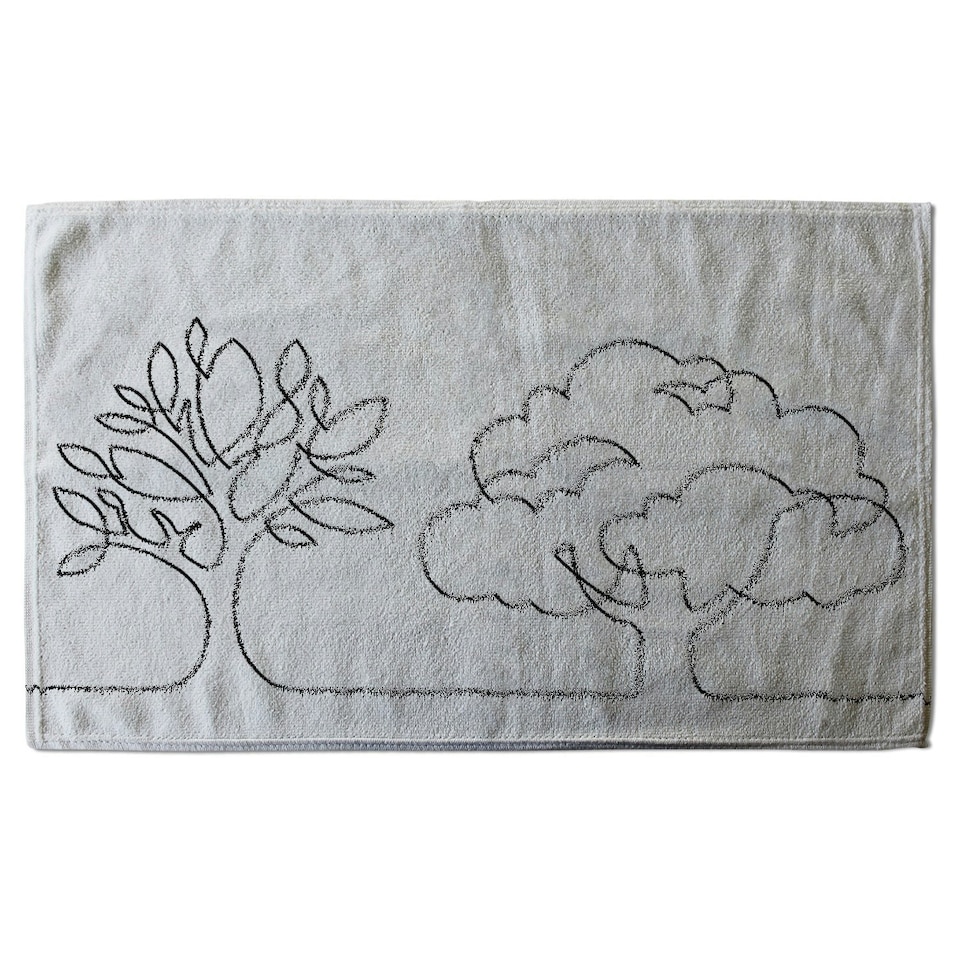 image 1 of line drawing of trees (Bathroom Set)