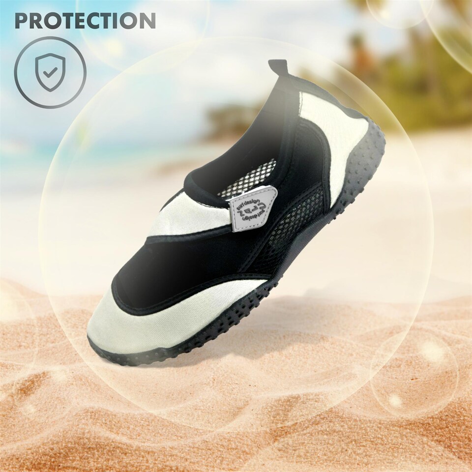 image 1 of GEEZY Unisex Grey Neoprene Slip On Aqua Shoes