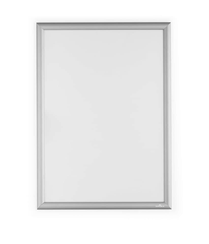 image 1 of Durable Aluminium Snap Frame Retail Clip Poster Holder Notice Board | A2 Silver | Silver