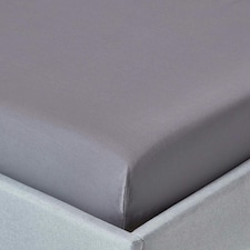 Homescapes Dark Grey Egyptian Cotton Fitted Sheet 200 TC, Super King | Grey | Super King