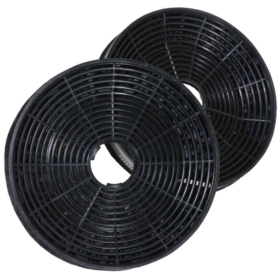image 1 of SPARES2GO Carbon Charcoal Vent Filter for Grundig GDK 59000 BXB Cooker Extractor Hood (Pack of 2 Filters)