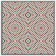 image 3 of Repeated squares and rhombuses ornamental abstract tribal motif (Picture Frame) Black | XL