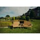 image 3 of Valley 4 Seat Set 2X2B Angled Tray - Timber - L100 x W280 x H95 cm - Fully Assembled - Set of Waterproof Cushions Included