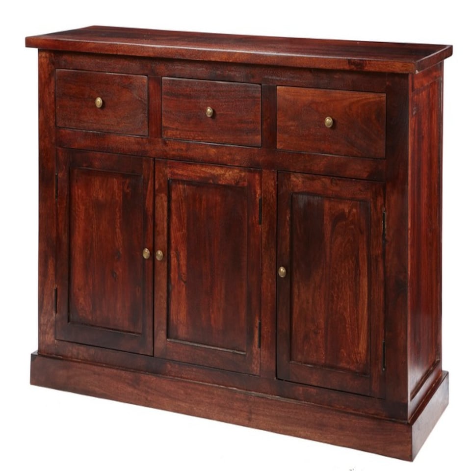image 1 of Jaipur Dark Mango Large Sideboard - Solid Mango Wood - L50 x W135 x H90 cm | Brown