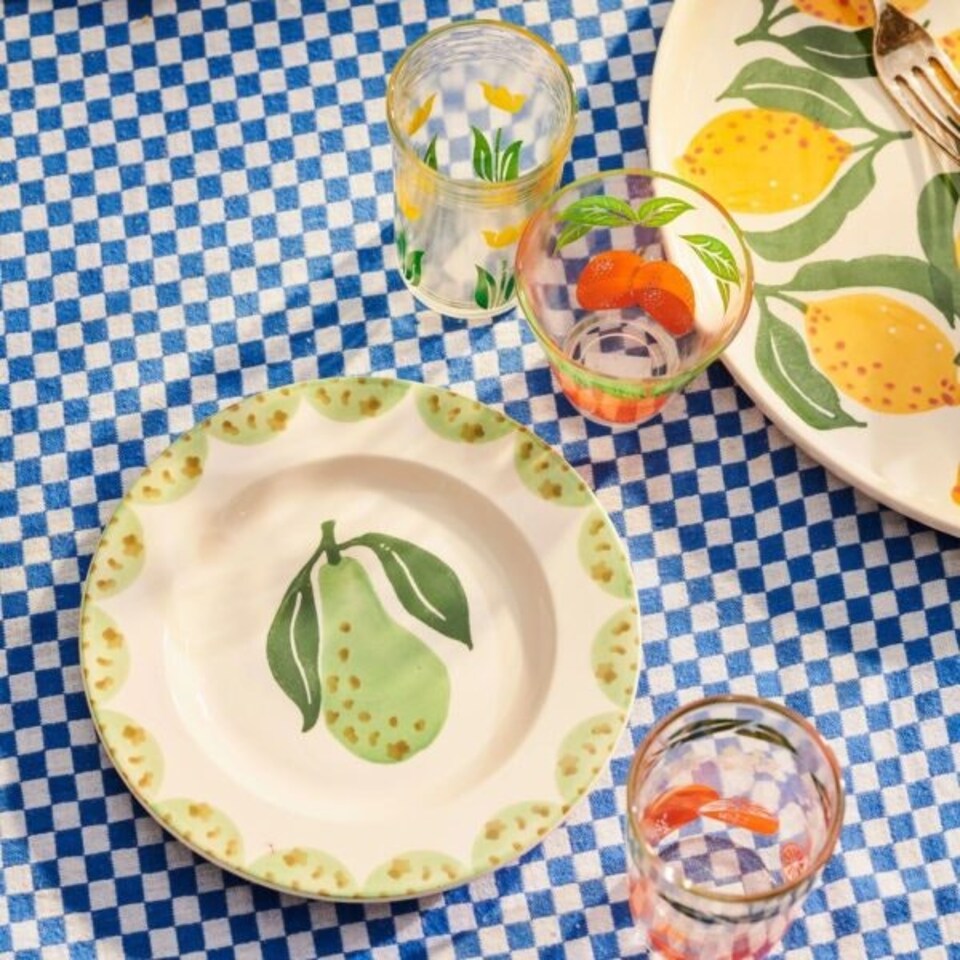 image 1 of Side Plate: 1 x 16cm Emma Bridgewater Pears Plate, Ceramic White