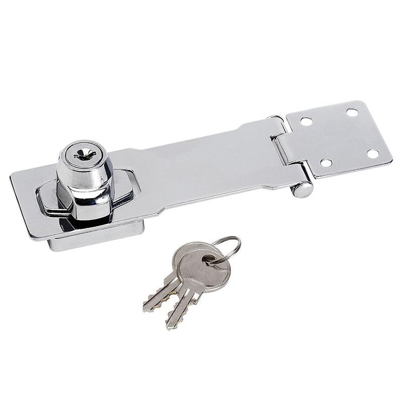 Master Lock Chrome Plated Steel Locking Hasp 118mm - Multi Colour - One Size Multi