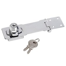 Master Lock Chrome Plated Steel Locking Hasp 118mm - Multi Colour - One Size | Multi