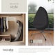 image 8 of Hanging Egg Chair Anika - with frame and extra thick seat cushion | Grey | anthracite | One Size | 1