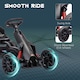 image 6 of HOMCOM Children Pedal Go Kart, Kids Ride On Racer with Adjustable Seat, Swing Axle, Shock Absorption EVA Tyres, Handbrake, for Ages 3-8 Years, Black