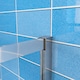 image 6 of Aica Bathrooms 1200x1850mm Sliding Shower Enclosure Shower Screen WalK In Glass Door Cubicle Chrome