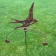 image 2 of Swallow Wind Rocker Double Bare Metal/Ready to Rust - Steel - W54 x H148.5 cm