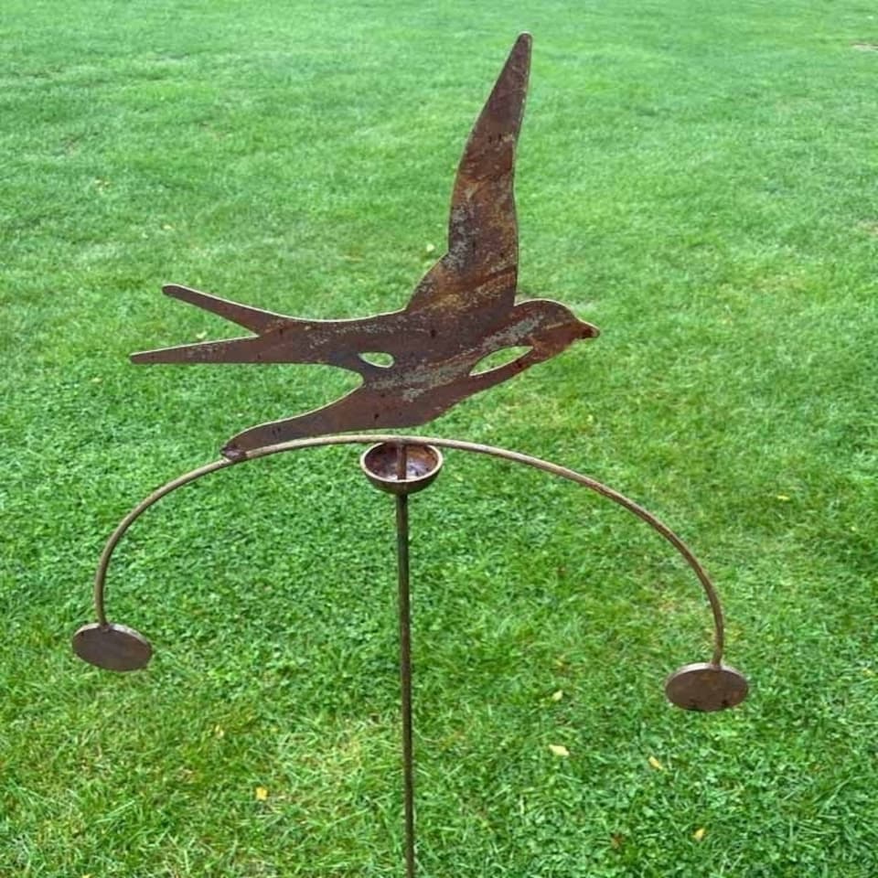 image 1 of Swallow Wind Rocker Double Bare Metal/Ready to Rust - Steel - W54 x H148.5 cm