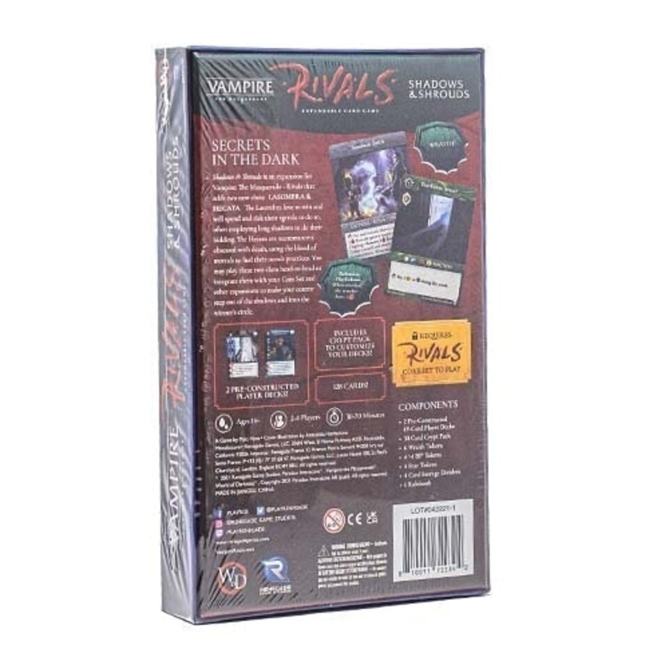 image 1 of Vampire: The Masquerade - Rivals: Shadows & Shrouds Expansion