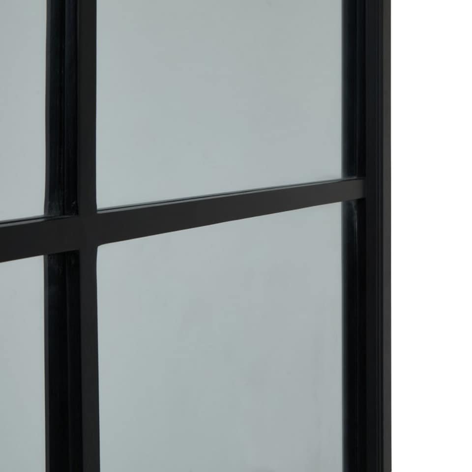 image 1 of XL Window Mirror - Wood - L4 x W112 x H170 cm - Black - Brown | Black