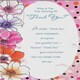 image 1 of Flowers & Spots Design Thank You Greetings Card