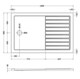 image 8 of Balterley Premium Walk-In Shower Tray | Grey | Slate Grey | 1