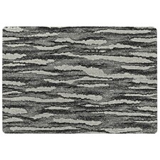 Grunged Stripes (Rug) Black | Medium: 80x150cm