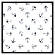 image 2 of Navy anchors on white (Picture Frame) Brown | Oak | L