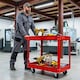 image 4 of 2 Tier Heavy Duty Service Cart Workshop Garage Tool Wolf