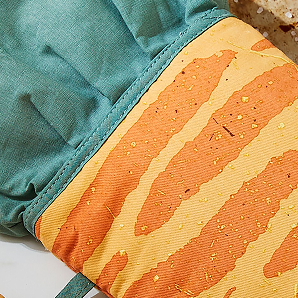 image 1 of Ulster Weavers Time to Grow Gauntlet Oven Glove Green