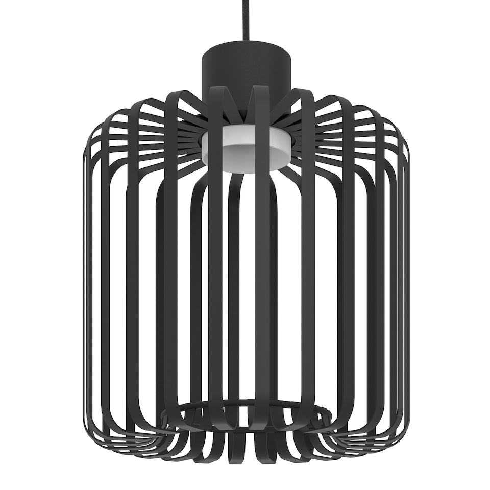 image 1 of EGLO Ginestrone-Z Black Steel RGB 3 Light Pendant