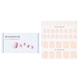 image 1 of Nail Sticker (pink) - # Classic Babypink Pedi - 36pcs Pink