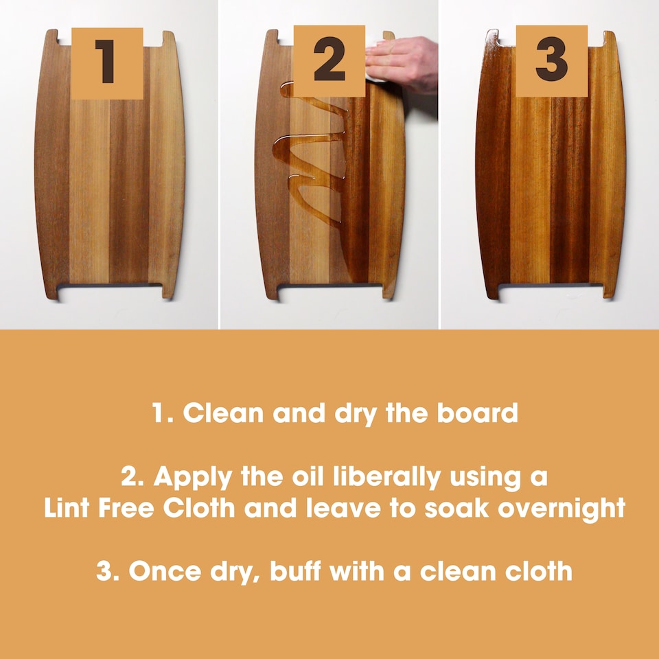 image 1 of Cutting Board Oil (250ml) for Chopping Boards and Butchers Blocks